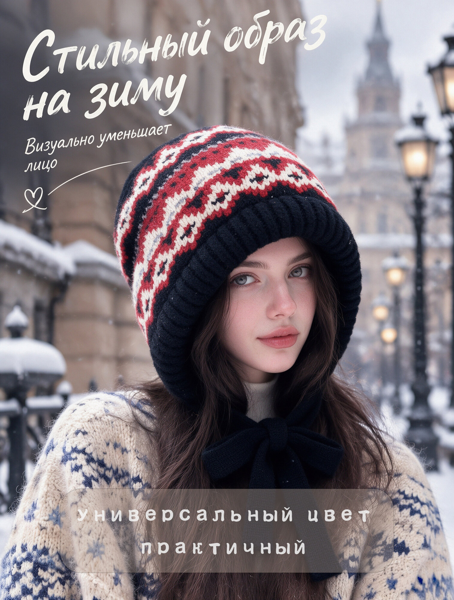Чепчик  для девочек и женщин