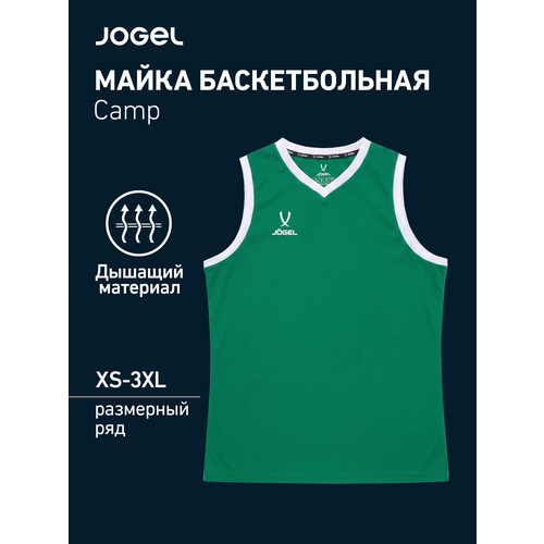 фото Майка спортивная jogel, размер s, зeлeный