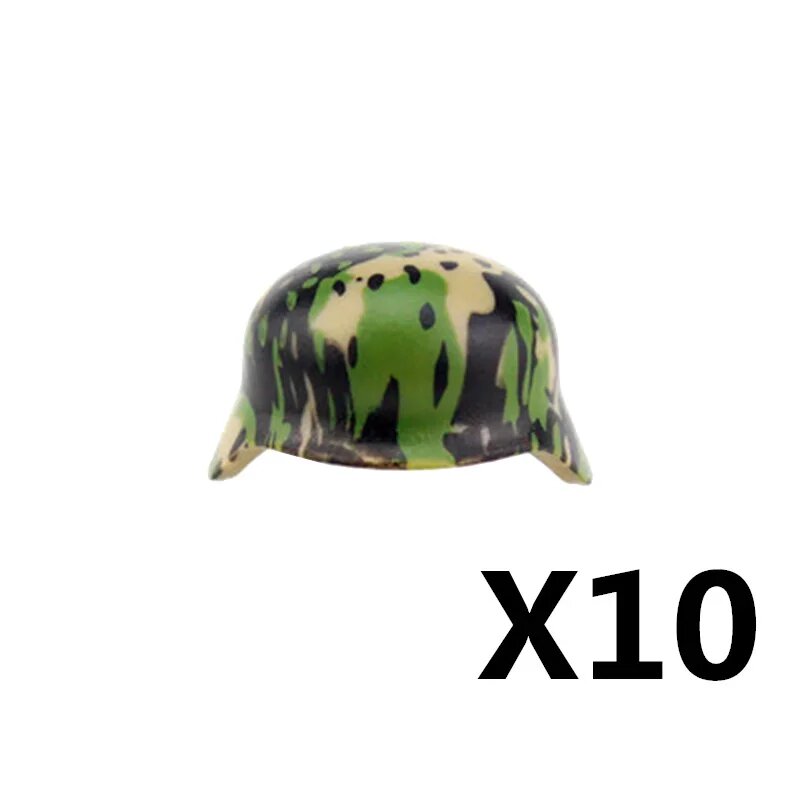Блоки BRICKPANDA военные шлемы, 10 шт, TK086-10PCS