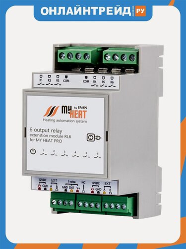 Изображение товара Релейный блок расширения Myheat RL6