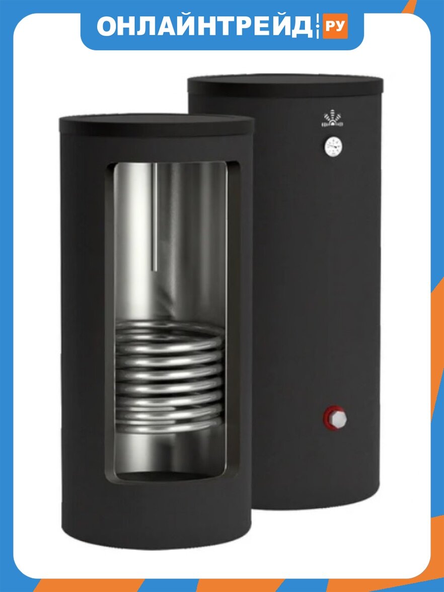 Бойлер Gekon напольный INOX B01S 210 л, с 1-м ТО, 20 кВт