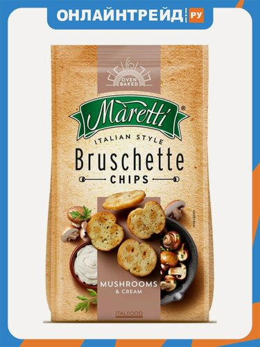 Изображение товара Брускетты Maretti со вкусом грибы со сметаной 70 г
