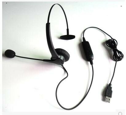 USB-интерфейс наушники с одним наушником для компьютера, игровых и офисных задач