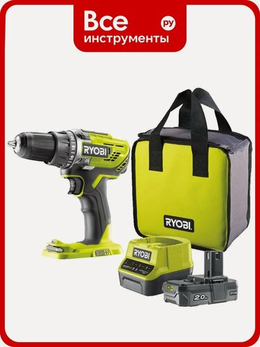 Изображение товара Компактная дрель-шуруповерт Ryobi ONE+ R18DD3-120S 5133003347