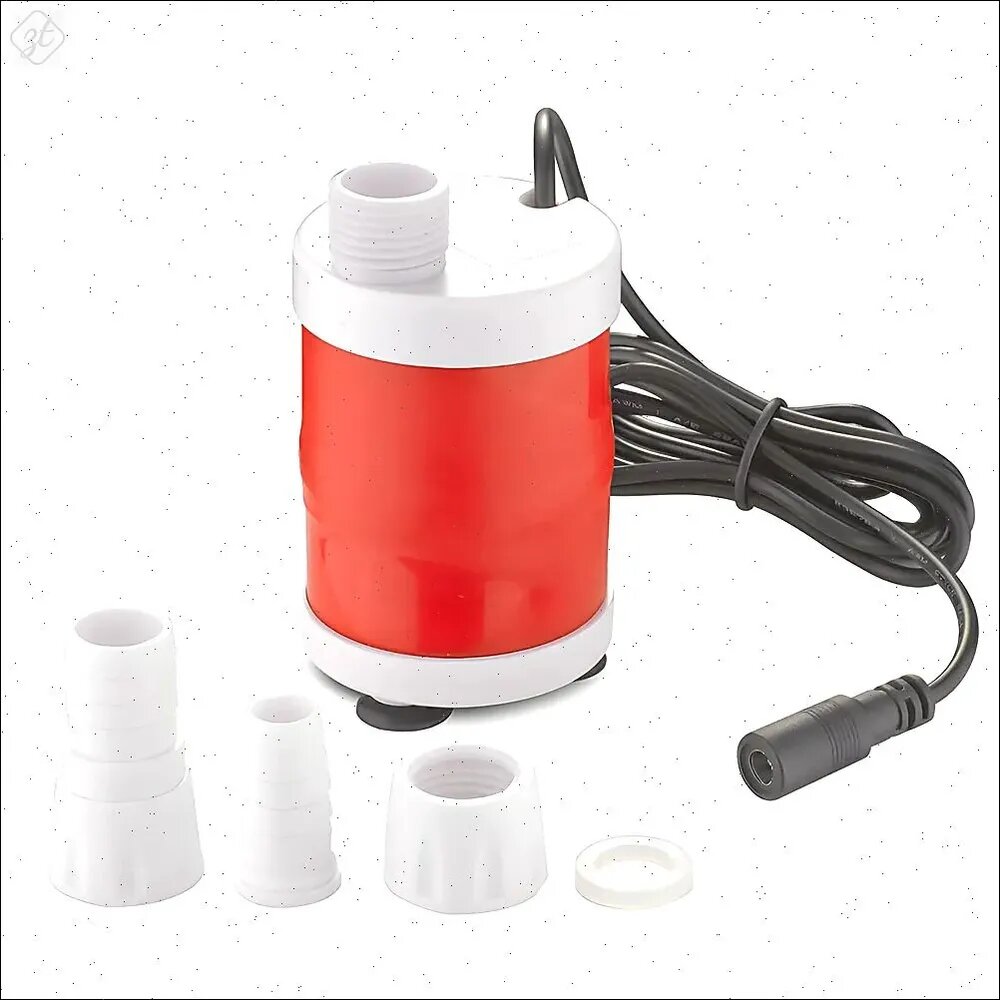Погружной насос с нижним всасыванием, DC12V, 20 Вт, 700 л/ч, подача, подъем 6 м, красный и белый, Shinylife