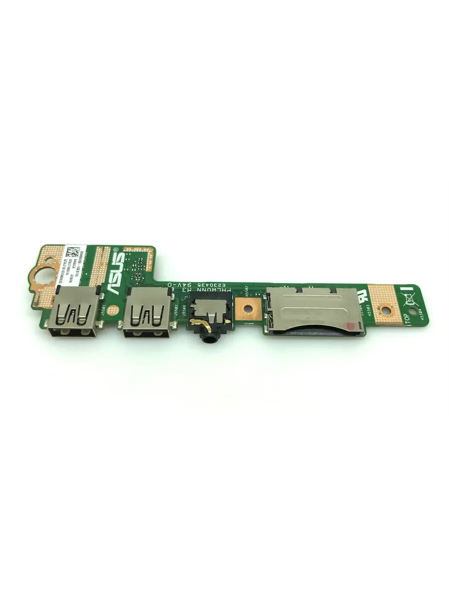Плата USB, AUDIO разъемов + картридера для Asus S400CA