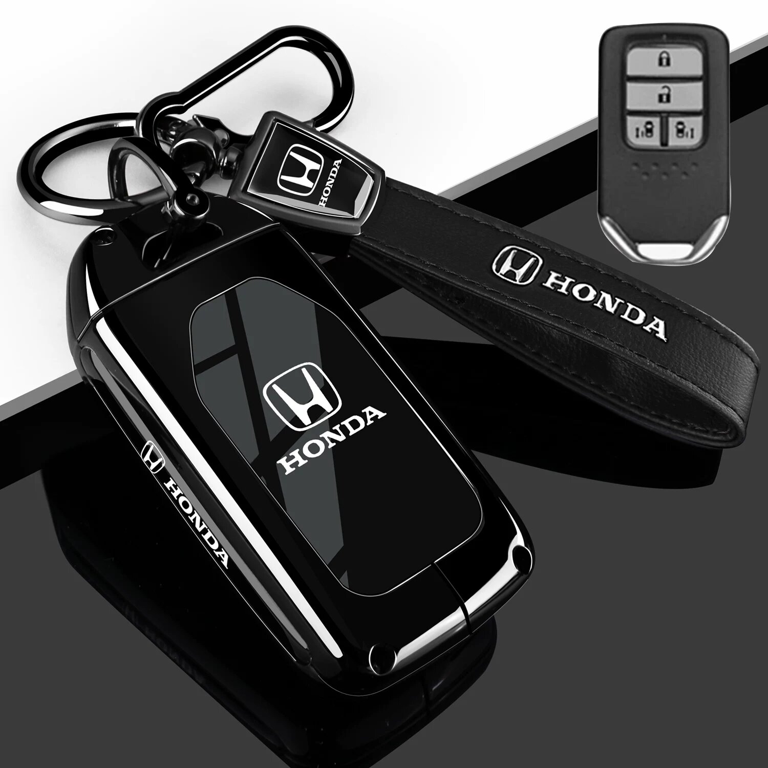 Металлический чехол для ключа Honda Odyssey/Accord Elite A-стиль, клип с поводком, подходит для автомобилей 2016-2026