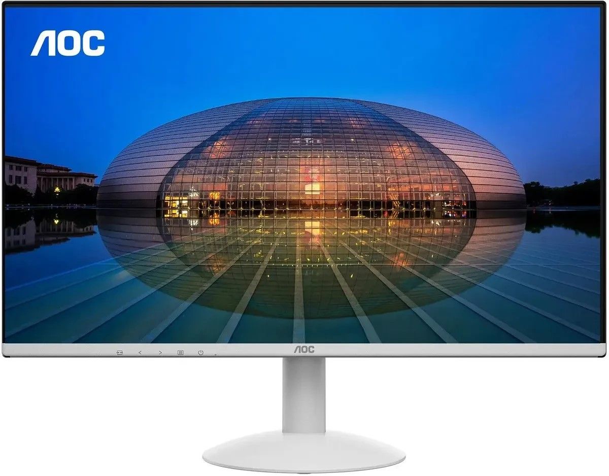 AOC 23.8" Монитор 24B30H3/BW ( 1 ms, 178°/178°, 300 cd/m, 1500:1, +HDMI 1.4 ) (24B30H3/BW), IPS, 1920x1080 Full HD, 120 Гц, белый