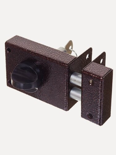 Изображение товара Замок накладной дверной Омега ЗН1 2Р медь, Россия, 00-00000625, надежный