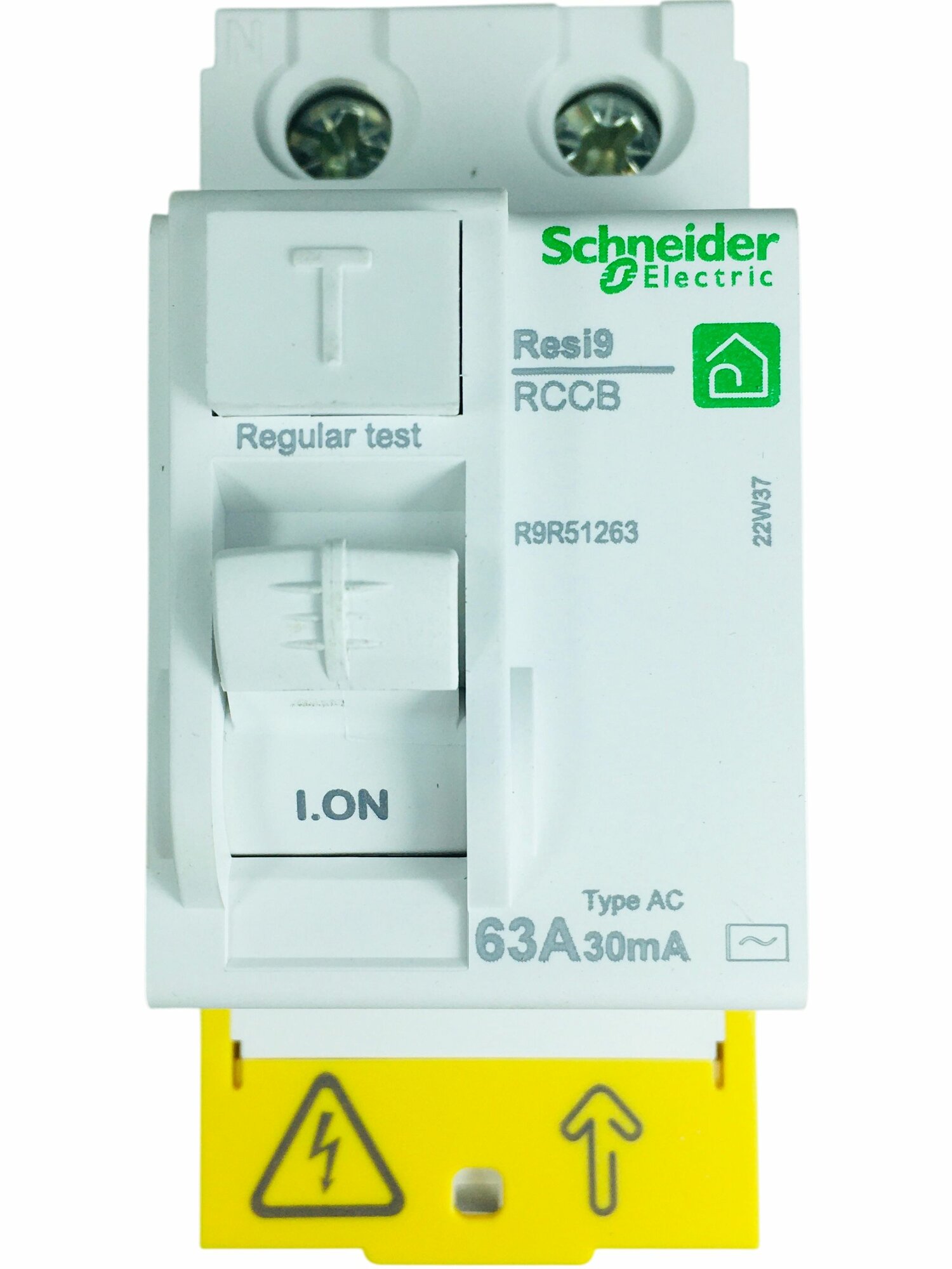 УЗО Schneider Electric 63А 30мА 2п тип АС, Resi9 R9R51263 — фото 1