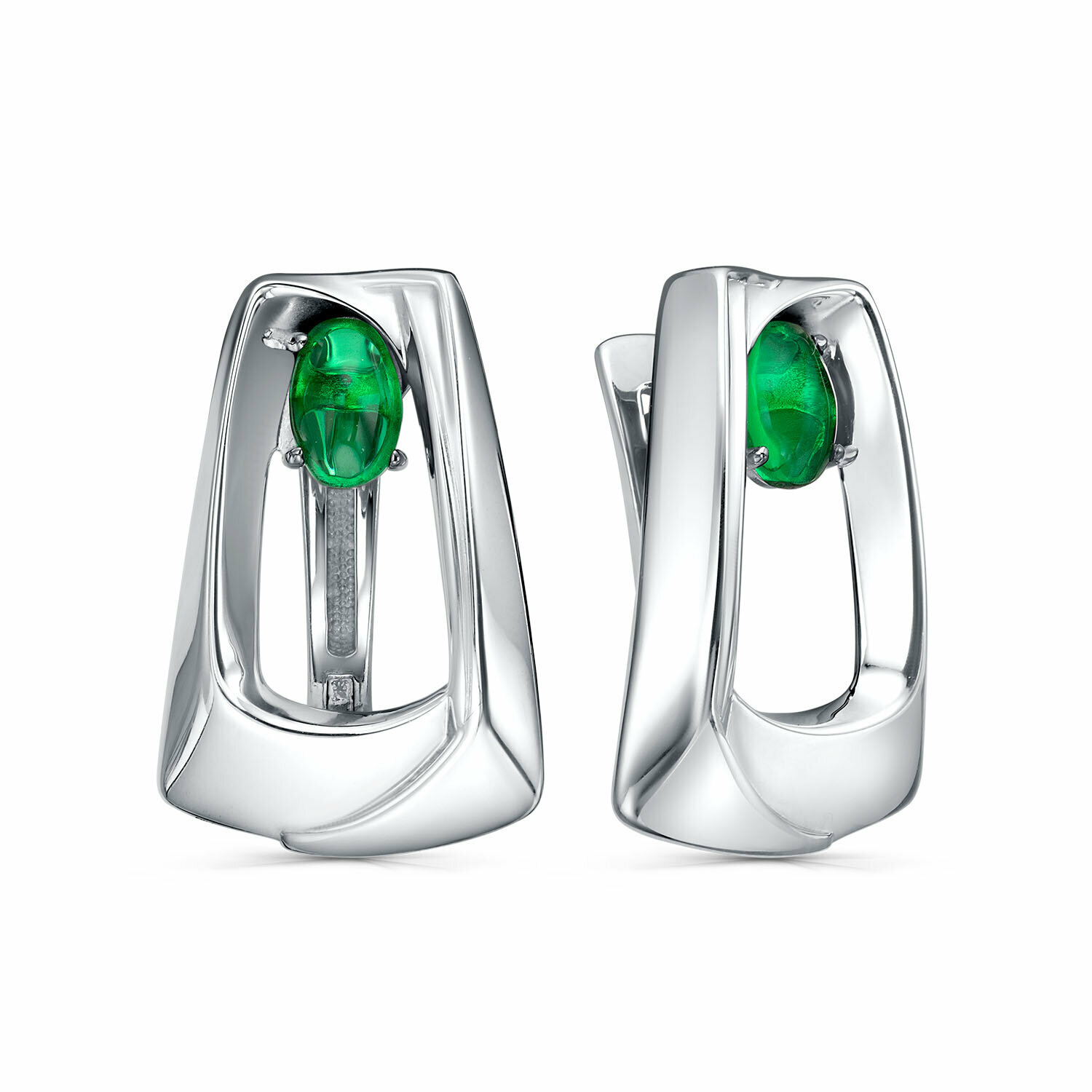 Серьги KABAROVSKY, серебро, 925 проба, фианит