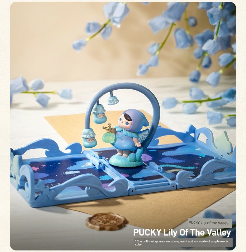 Подарочный слепой бокс POPMART Gift For You 3D открытка серия фигурка игрушка - PUCKY Lily of the Valley
