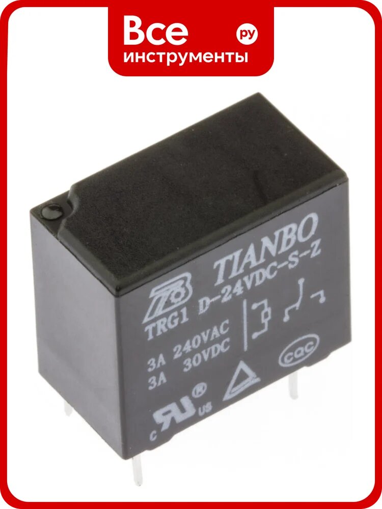 Реле электромагнитное Tianbo RELAY (100 шт/упак) TRG1-D-24VDC-S-Z 1127