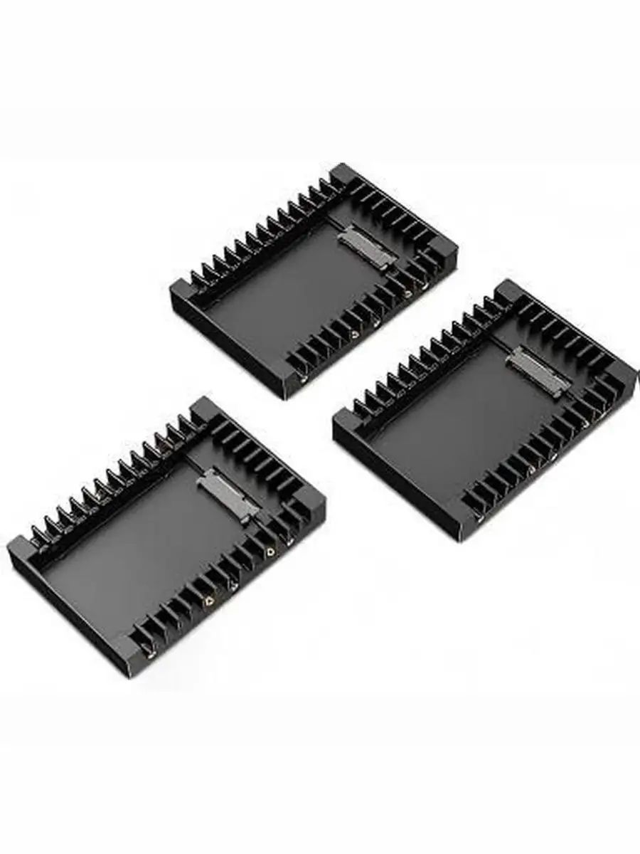 Комплект адаптеров HDD/SSD 2.5" 3.5", 3 шт, SATA III, до 6 Гбит/с, для установки SSD и HDD в ПК, NAS и сервер