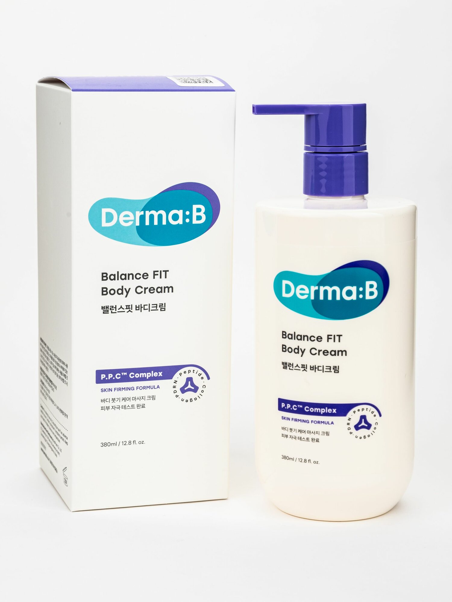 Подтягивающий крем для тела с пдрн и пептидами Derma: B Balance FIT Body Cream 380 мл