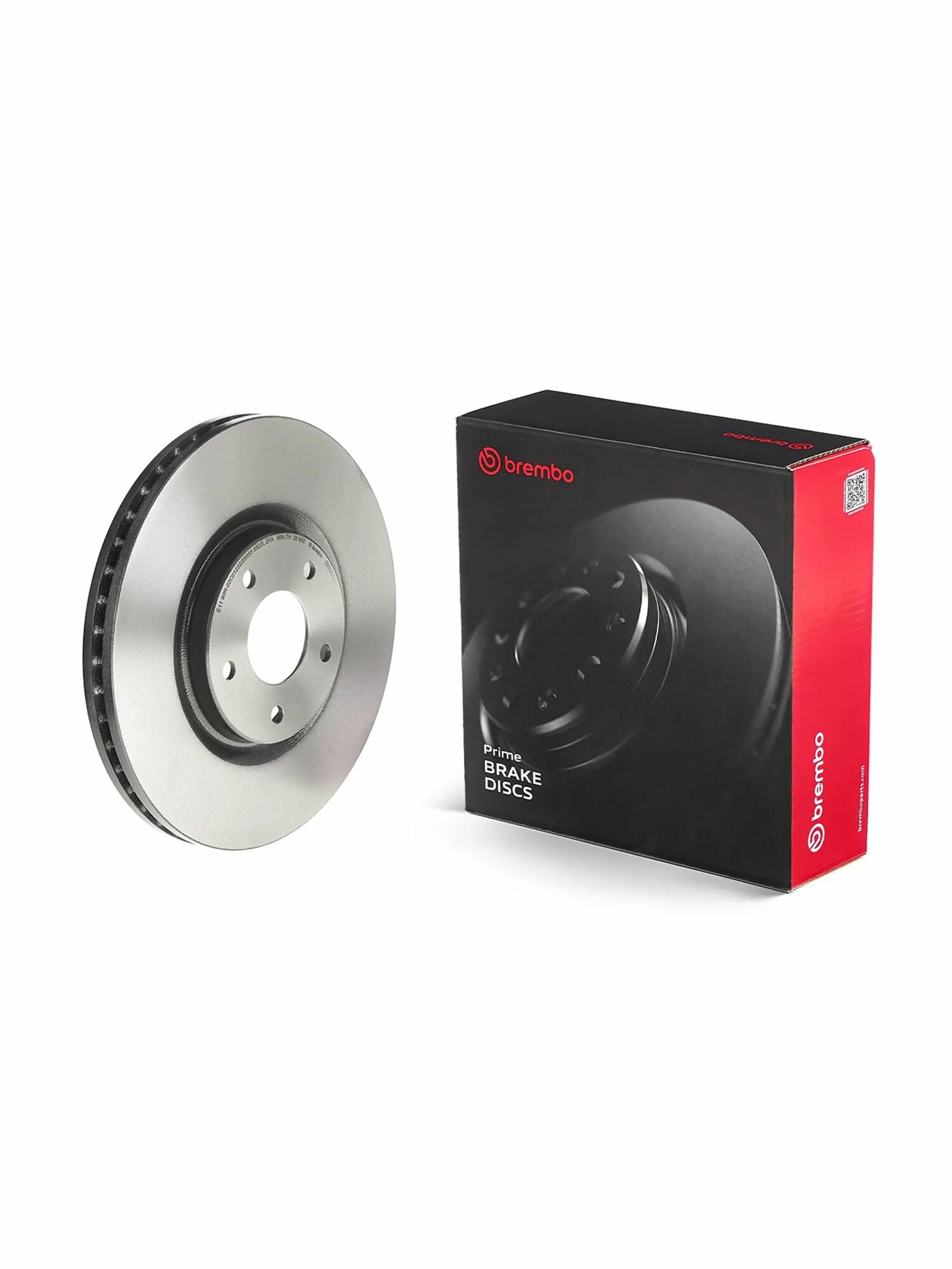 Диск тормозной вентилируемый передний BREMBO (09. B354.11) Prime UV Coated