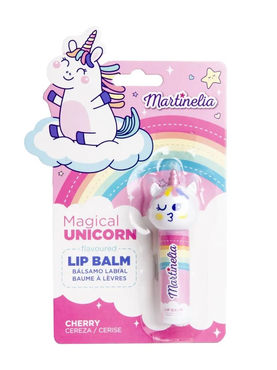 MARTINELIA Бальзам для губ Unicorn со вкусом вишни, 3 г