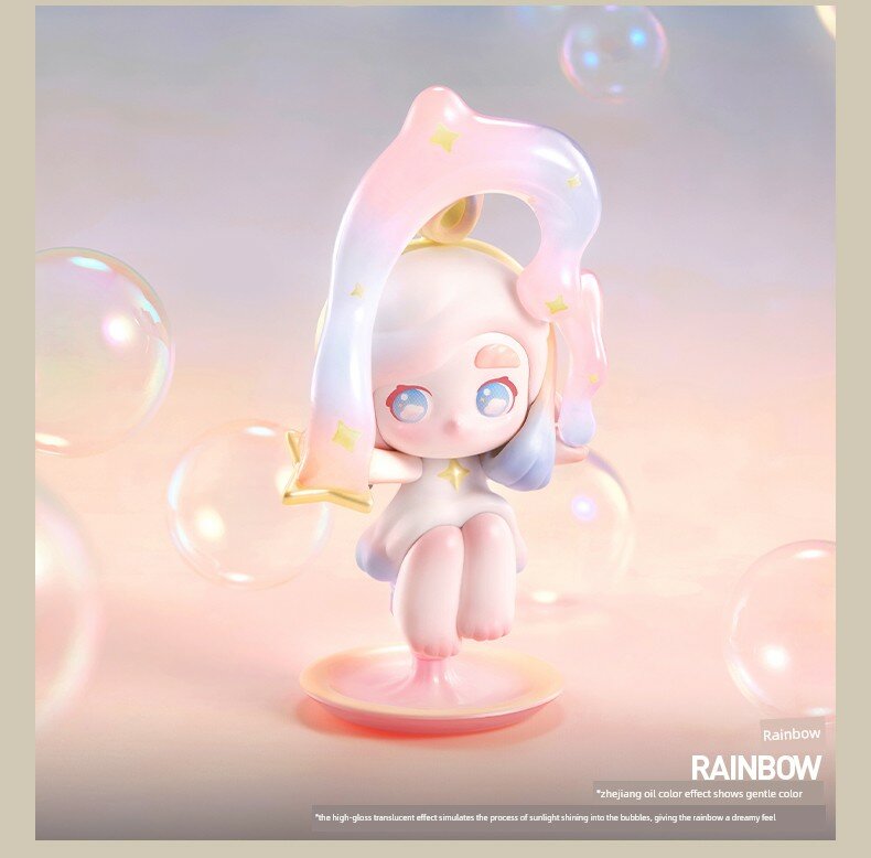 Фигурка из серии POPMART CHAKA Blind Box Игрушка Подарок Радуга Одиночная Распакованная Оригинал