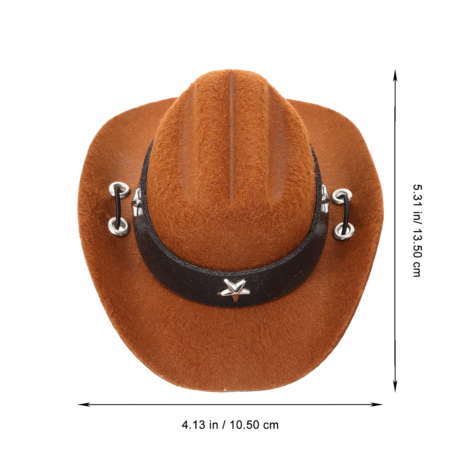 Ковбойская Шляпа Для Кошек И Собак Размер 13 5x10 5 Cm Стильный Дизайн И Комфорт Подходит Для Фотосессии И Праздников