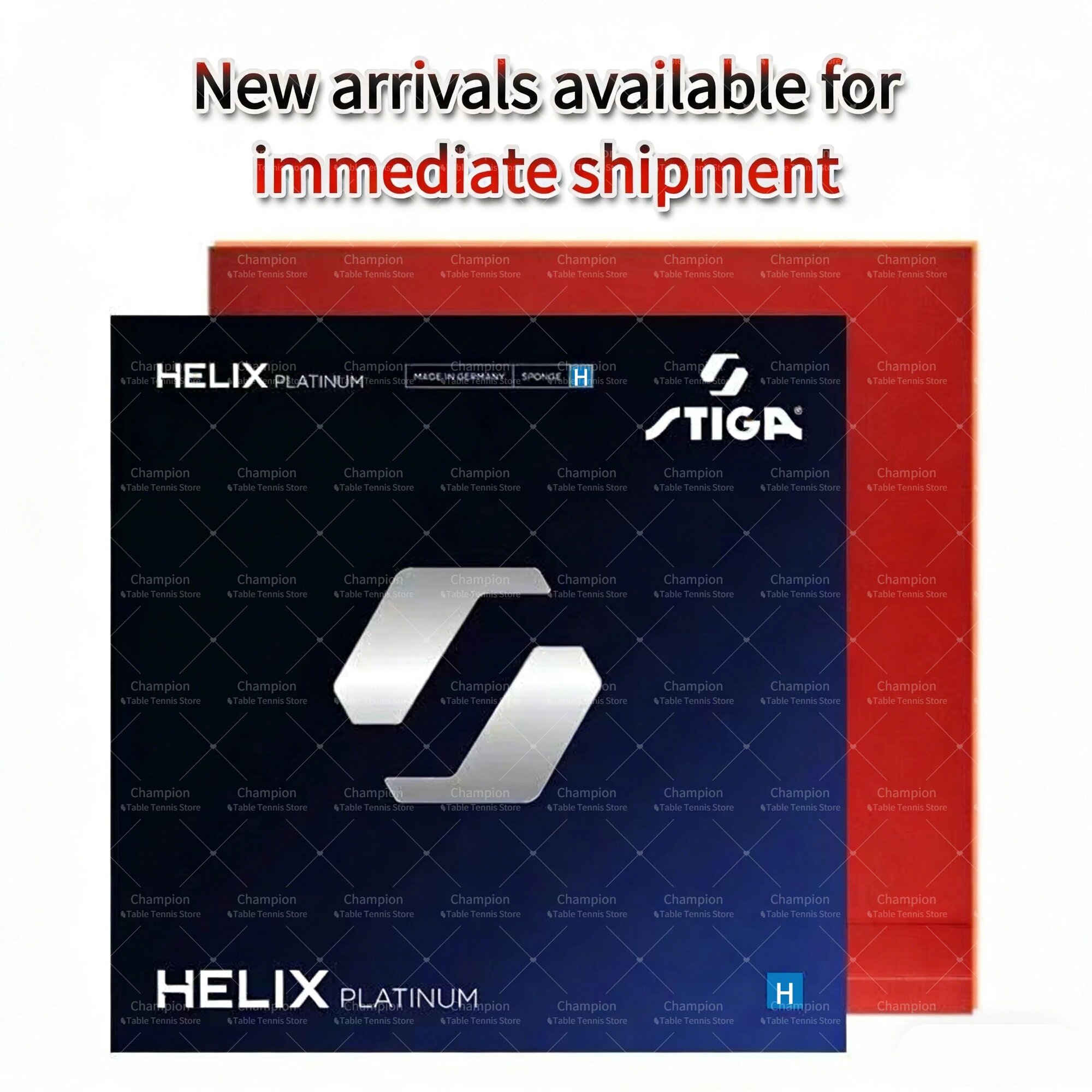 Оригинальная резина для настольного тенниса STIGA Helix Platinum Red-H