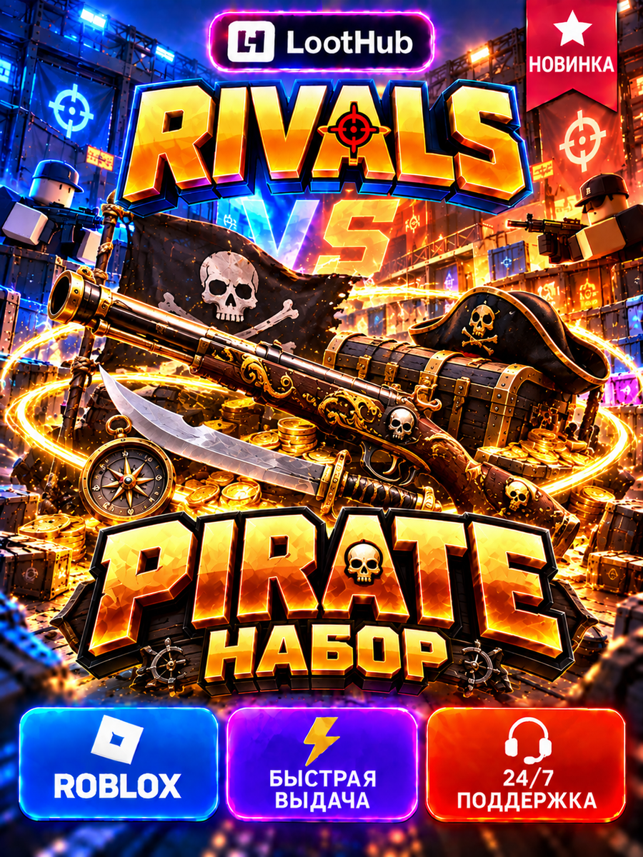 Roblox RIVALS Ривалс Райвалс набор Pirate Bundle навсегда код активации Роблокс