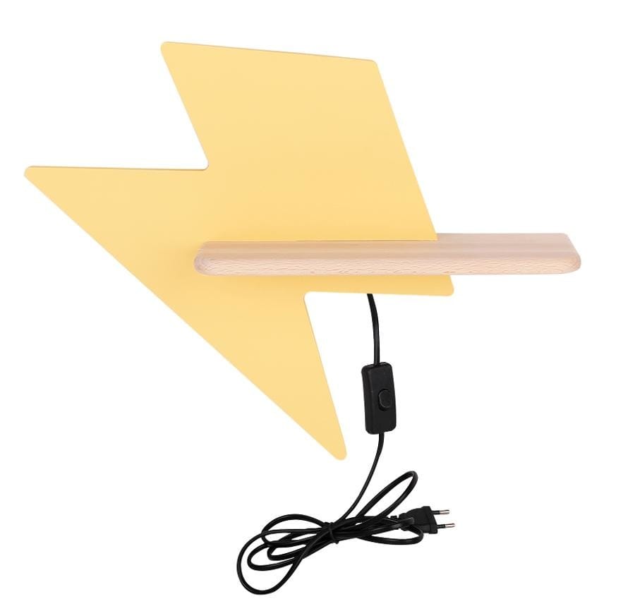 Настенный светильник Candellux Lightning IQ Kids, золотой, 4 Вт