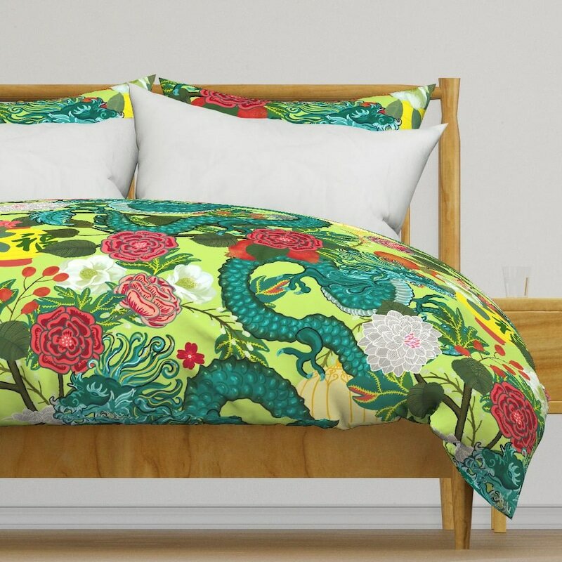 Crazy Getup CYSM Комплект постельного белья Таиландский дракон Чиангмай