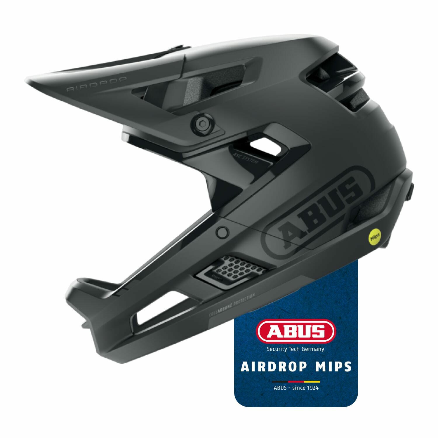 DECATHLON шлем защитный Abus Airdrop Mips, черный, 52-58 см