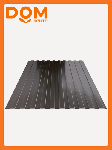 Изображение товара Профнастил Таврос С-8 мокрый асфальт 2000х1200х0,45 мм, для строительства и обустройства