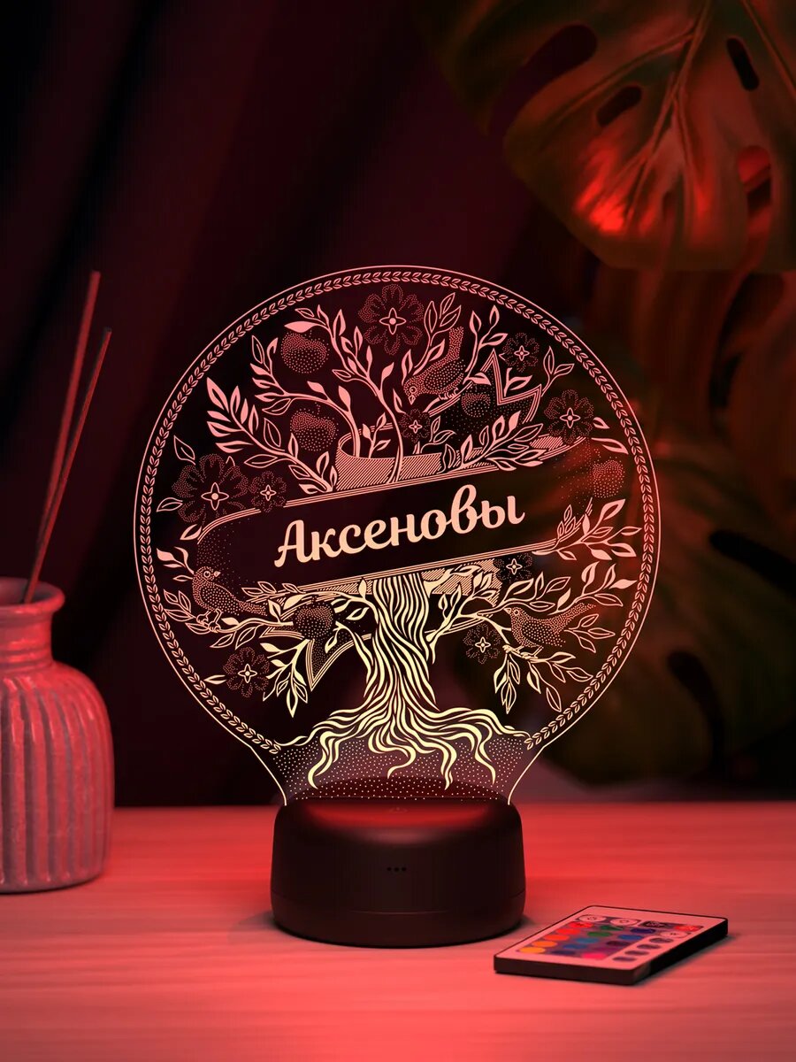 Ночник «Аксеновы - фамильное древо»