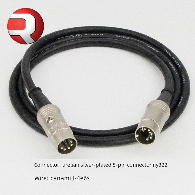 Кабель MIDI 5-пиновый 5-жильный для клавиатуры ENSGPY + URELINK NY322 + CANARE L-4E6S/ENSGPY 306 1м