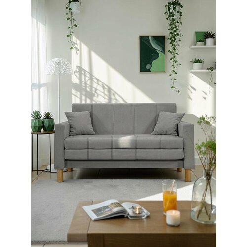 фото Диван уют с velutto 52 gf 116x76x81 см, серый велютто, выкатной goodform