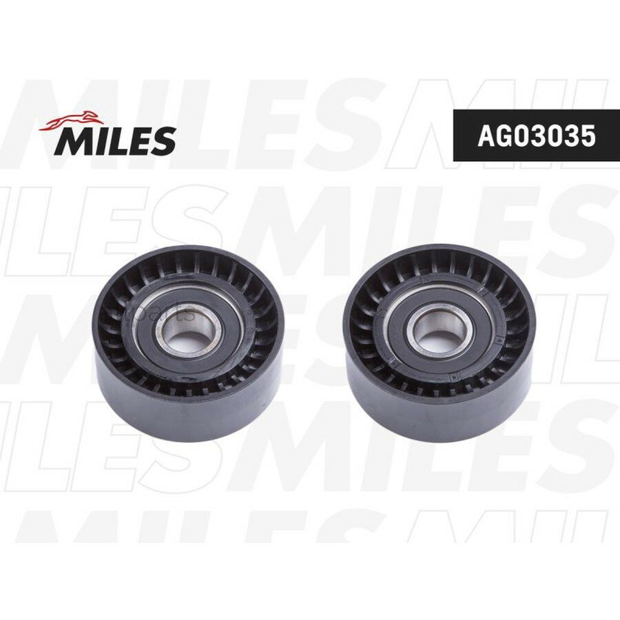 MILES AG03035 Ролик натяжителя поликлин. ремня
