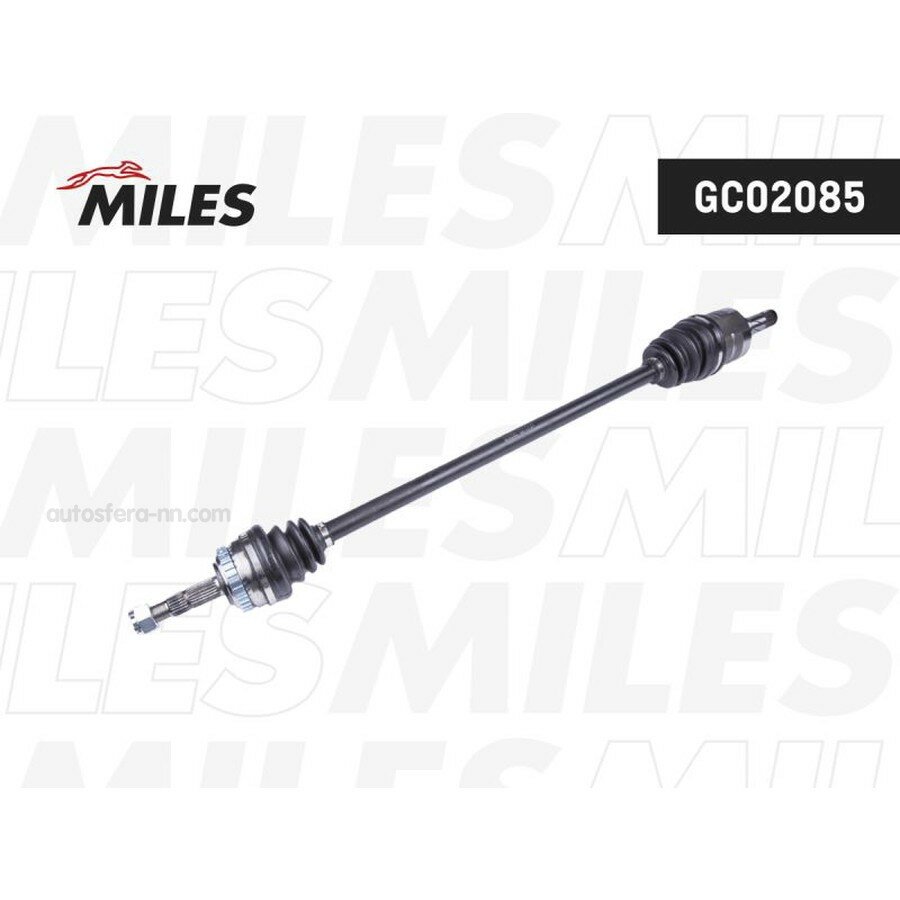 MILES GC02085 Вал приводной в сборе OPEL CORSA/COMBO 1.3-1.7D 00- прав. (с ABS)