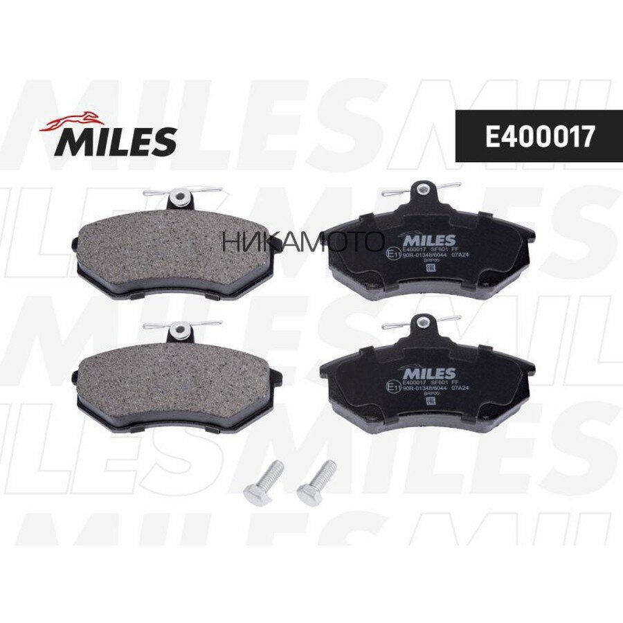 MILES E400017 Колодки тормозные AUDI A80/VW 87-97 пер. LowMetallic