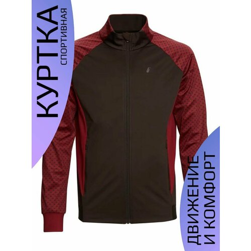 фото Куртка спортивная bivium, размер m, бордовый