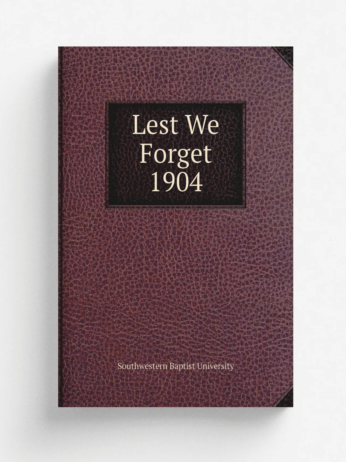 Lest We Forget 1904 | Southwestern Baptist University | 1904 | Fraternities of the Southwestern Baptist University | Репринт