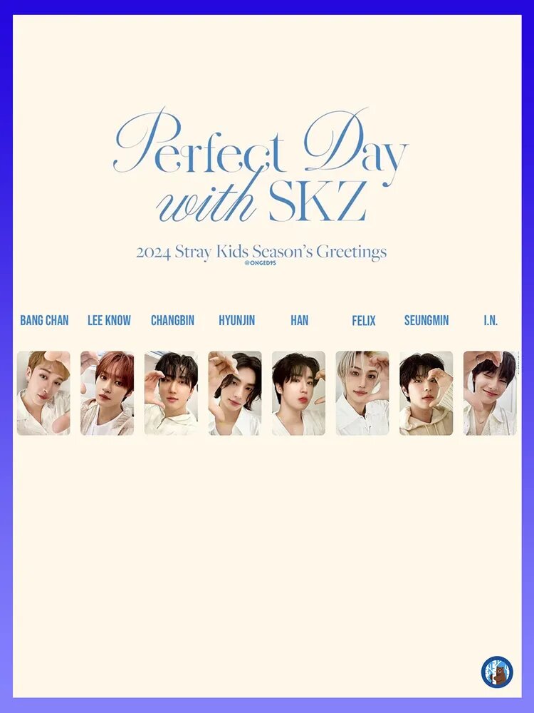 Звёздные карточки STRAY KIDS, 2024 Season's Greetings, LOMO-карточки