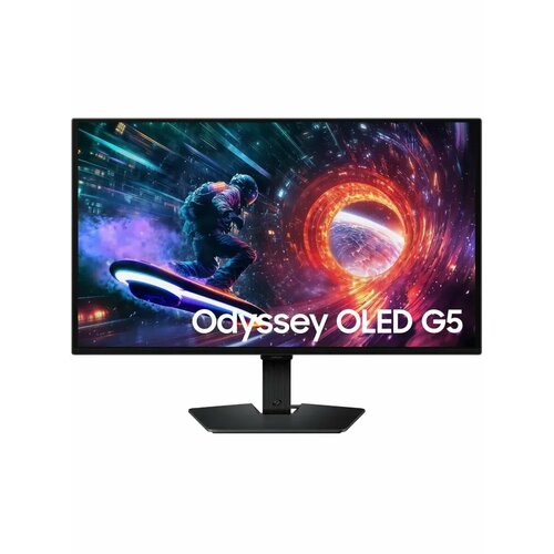 фото Игровой монитор samsung odyssey oled g5 g50sf ls27fg502sixci, 27", черный