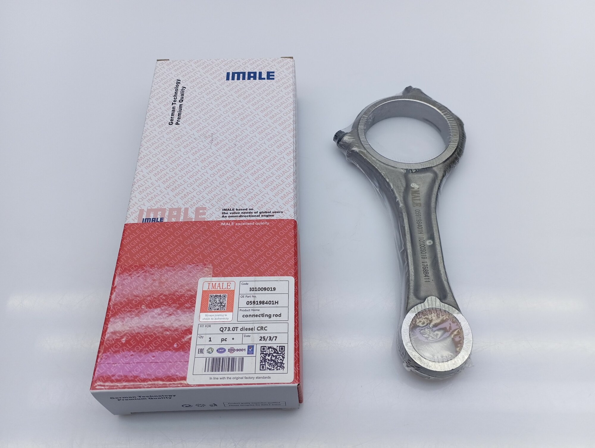 Новый шатун VW VAG 3.0 TDI CRC IMALE/IMLENG I01009019 059198401H