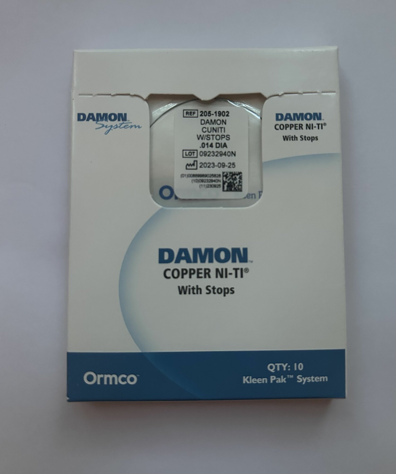 Дуга DAMON CU NI-TI, круглая 014" 10 шт Ormco