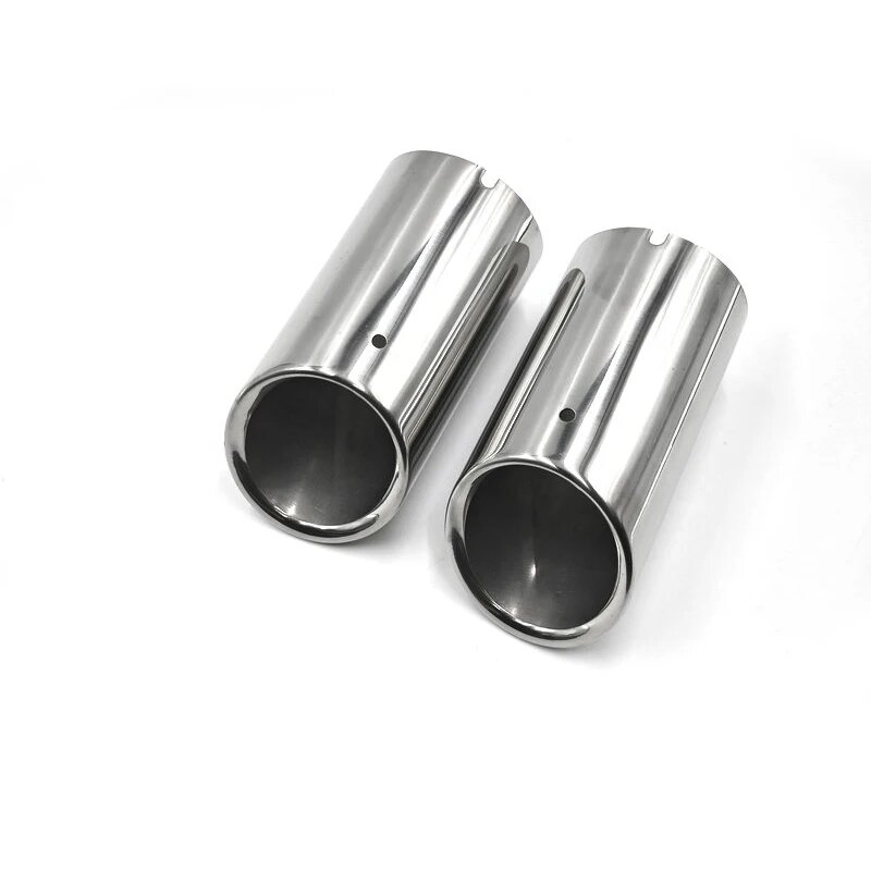 Наконечники выхлопной трубы SILVER 2pcs Audi A4 B8 2009-2015