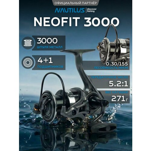 Катушка для спиннинга Nautilus Neofit 3000