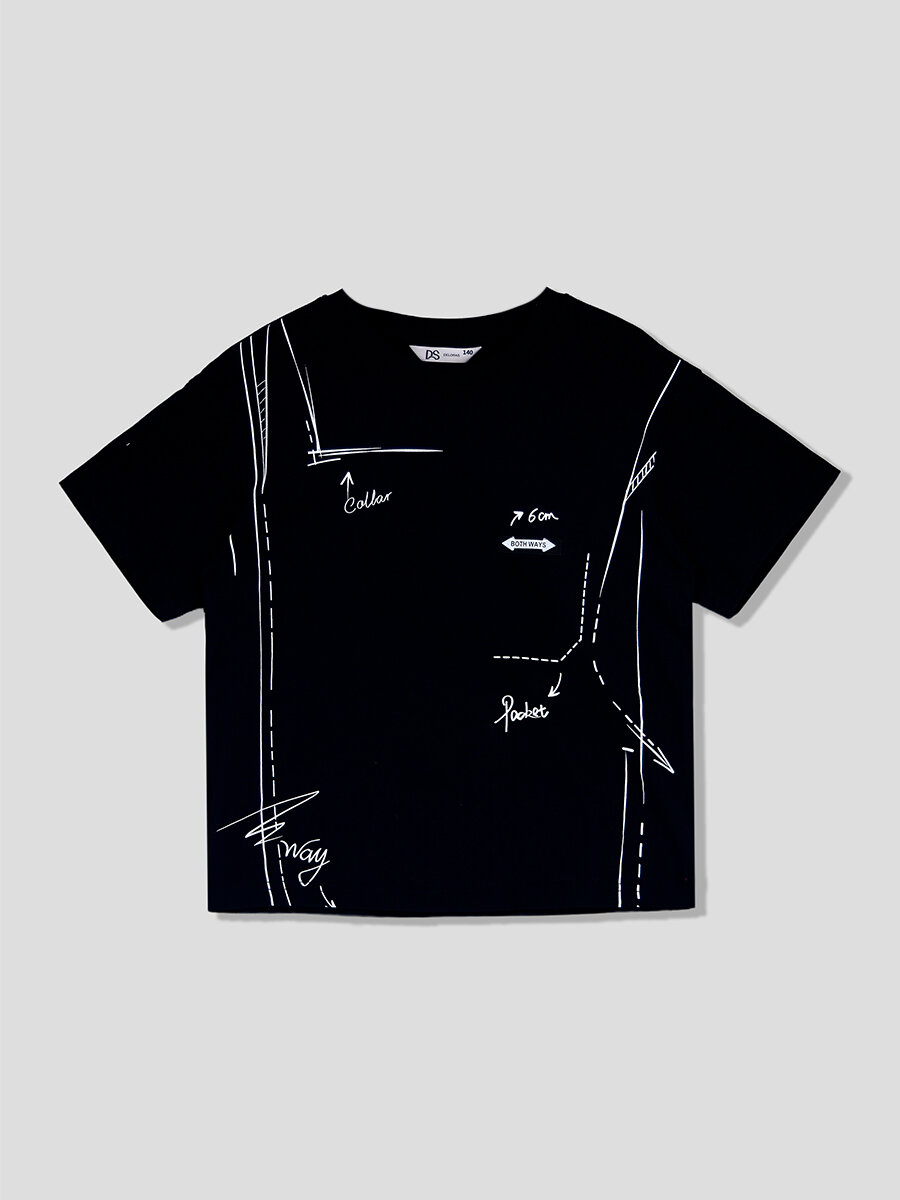 Футболка Deloras, Черный, 170