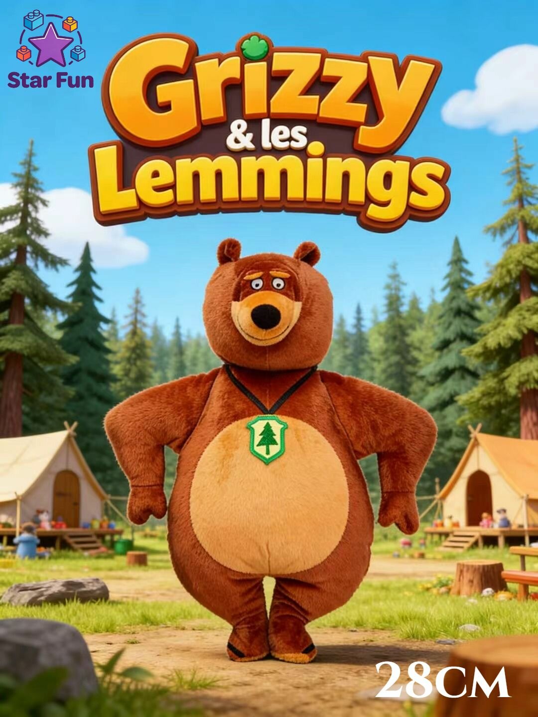 Мягкая Игрушка Гриззи И Лемминги Grizzy and The Lemmings 28cm