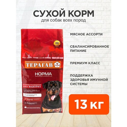 фото Терагав норма корм сухой для взрослых собак всех пород (13 кг)