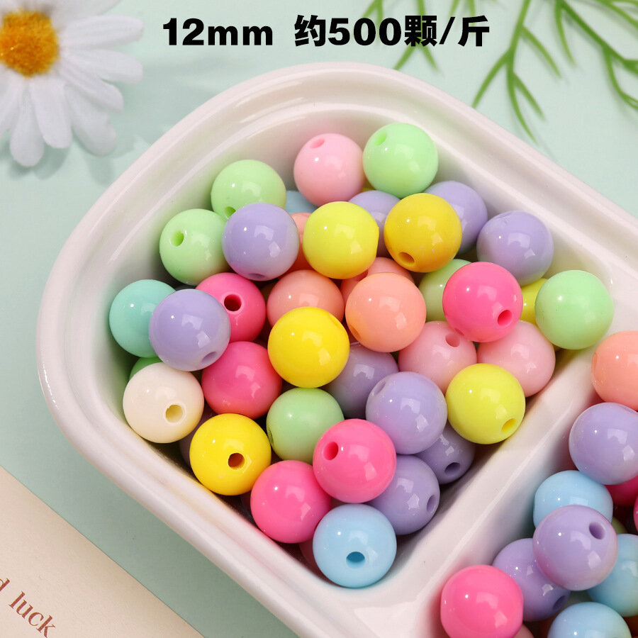 Акриловые бусины Spring Color Series модель B15 для детского рукоделия, ручная нанизка