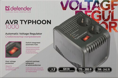 Изображение товара Стабилизатор напряжения 220в (99033) Typhoon 1000