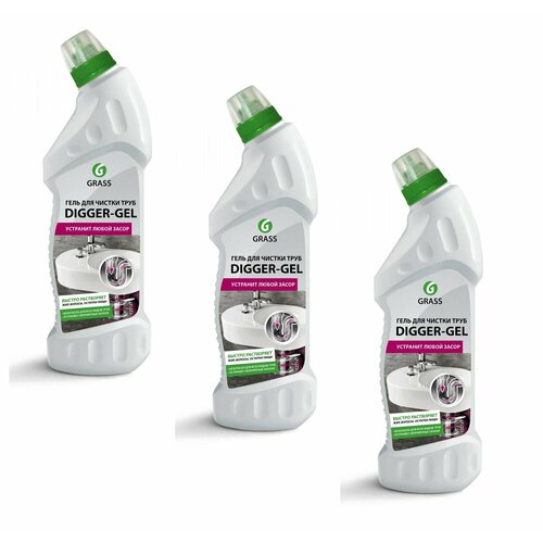 фото Гель grass "digger-gel" для чистки труб, 750 мл 3шт