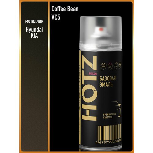 фото Аэрозольная краска "hyundai/kia coffee bean vc5" hotz, 1k базовая автомобильная ремонтная эмаль, металлик, 520 ml